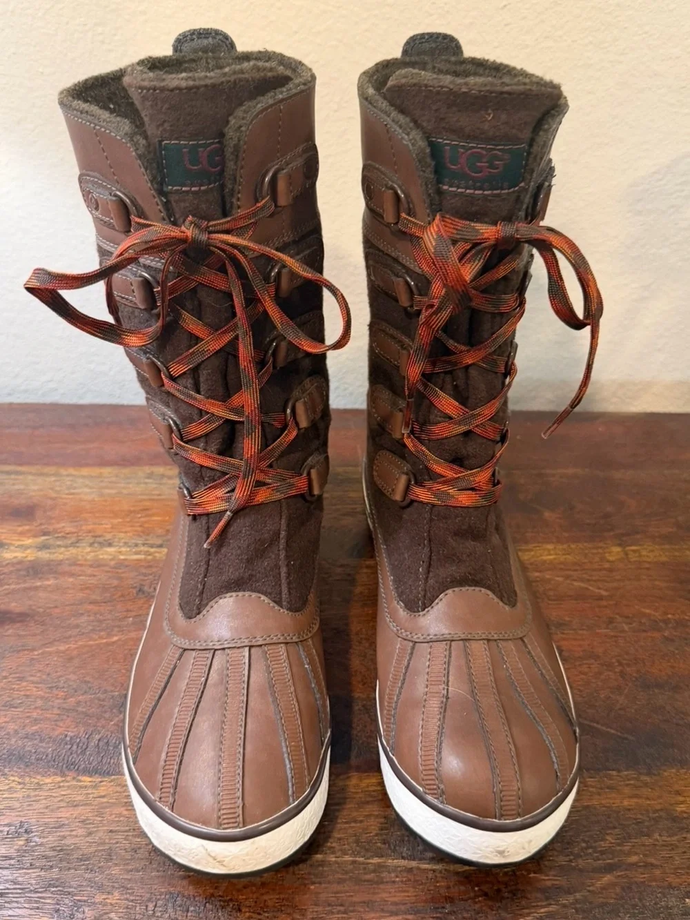 UGG Australia Baroness Women's Sz 8 Boots Lace Up Waterproof Winter Rain